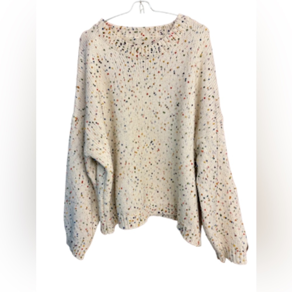Speckled Funfetti Sweater, XL